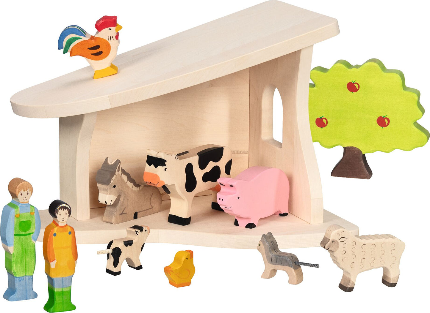 Stall, Krippe, montiert