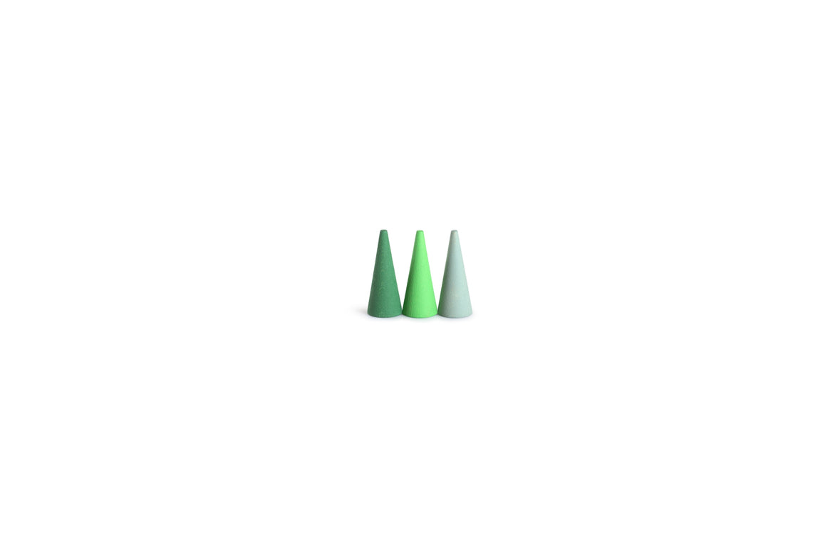Mandala green cone 36Stück