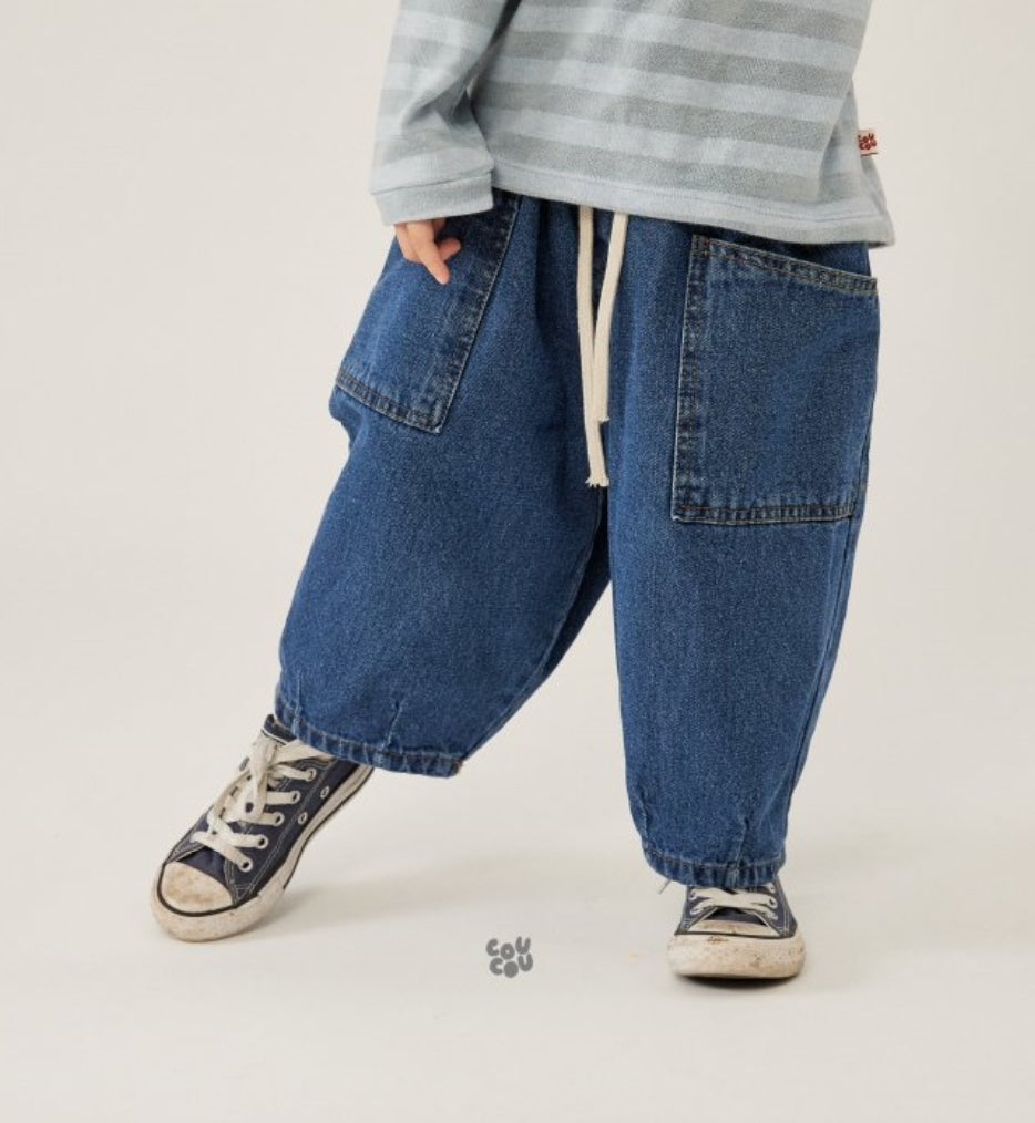 Preorder Balloon Pocket Denim Pants