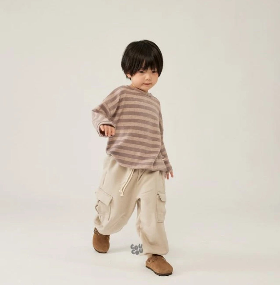 Preorder cotton cargo jogger pants