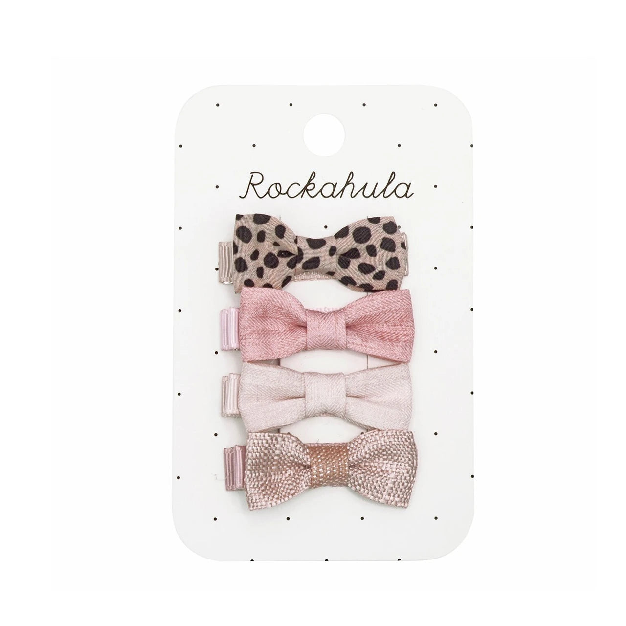 hairclip 4er pack leopard mini bow