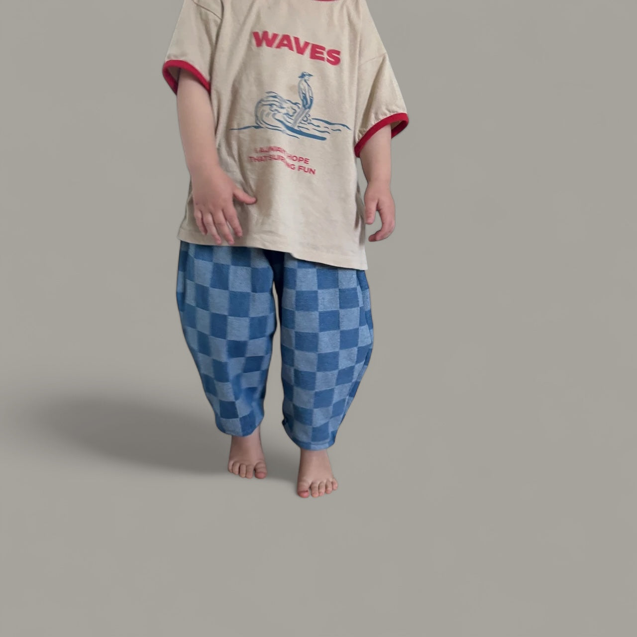 checker ballon pants