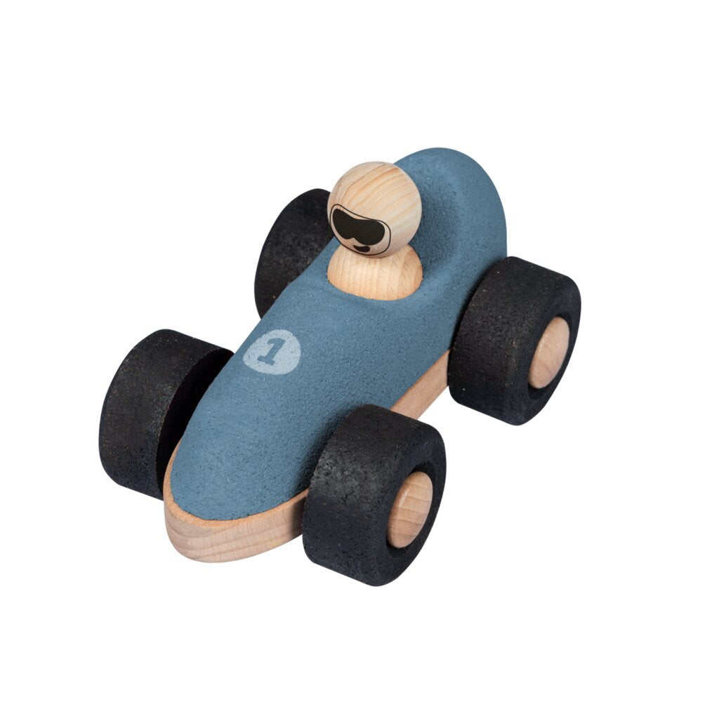 E-Cork Racer, blue - Schiebefahrzeug