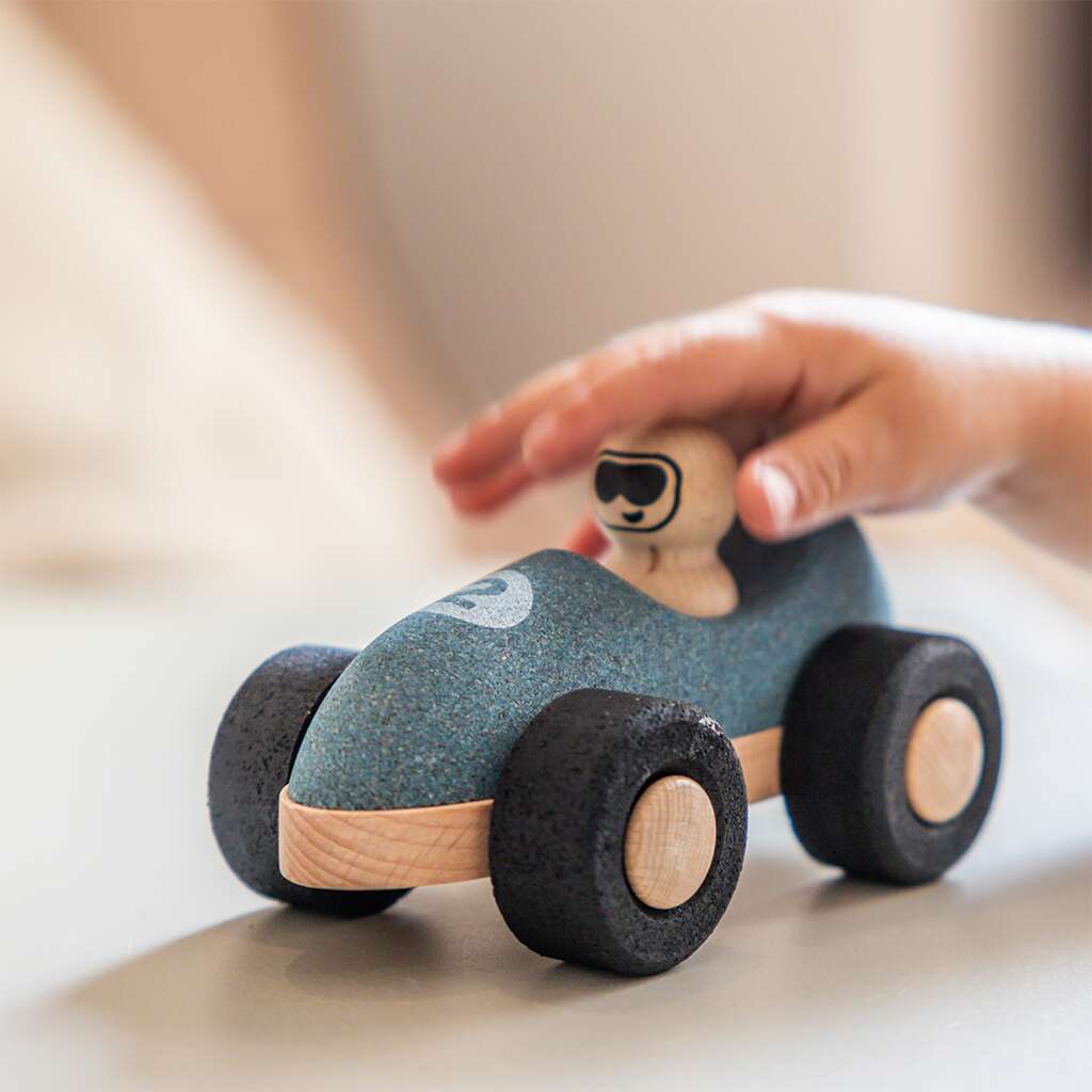 E-Cork Racer, blue - Schiebefahrzeug