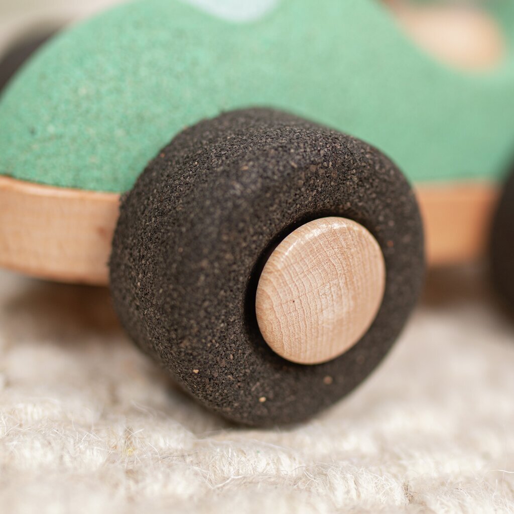 E-Cork Racer, green - Schiebefahrzeug