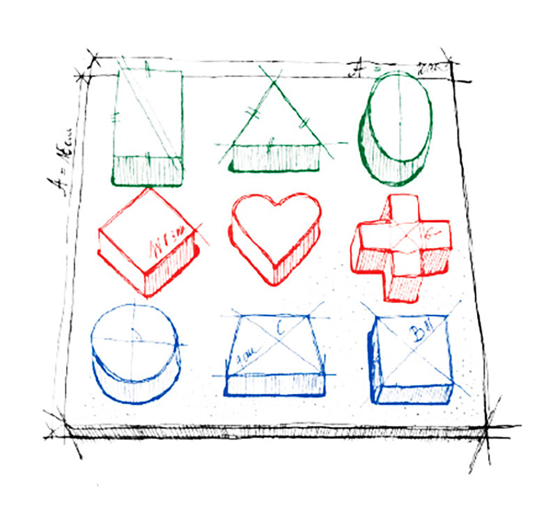 Regenbogen Formen Sortierpuzzle