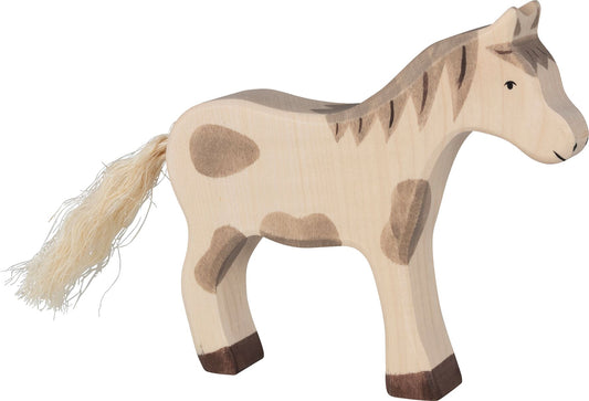 Pferd, stehend gefleckt