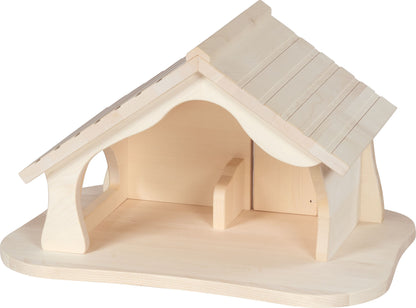 Puppenhaus, montiert/ Krippe