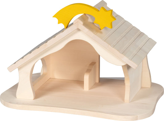 Puppenhaus, montiert/ Krippe