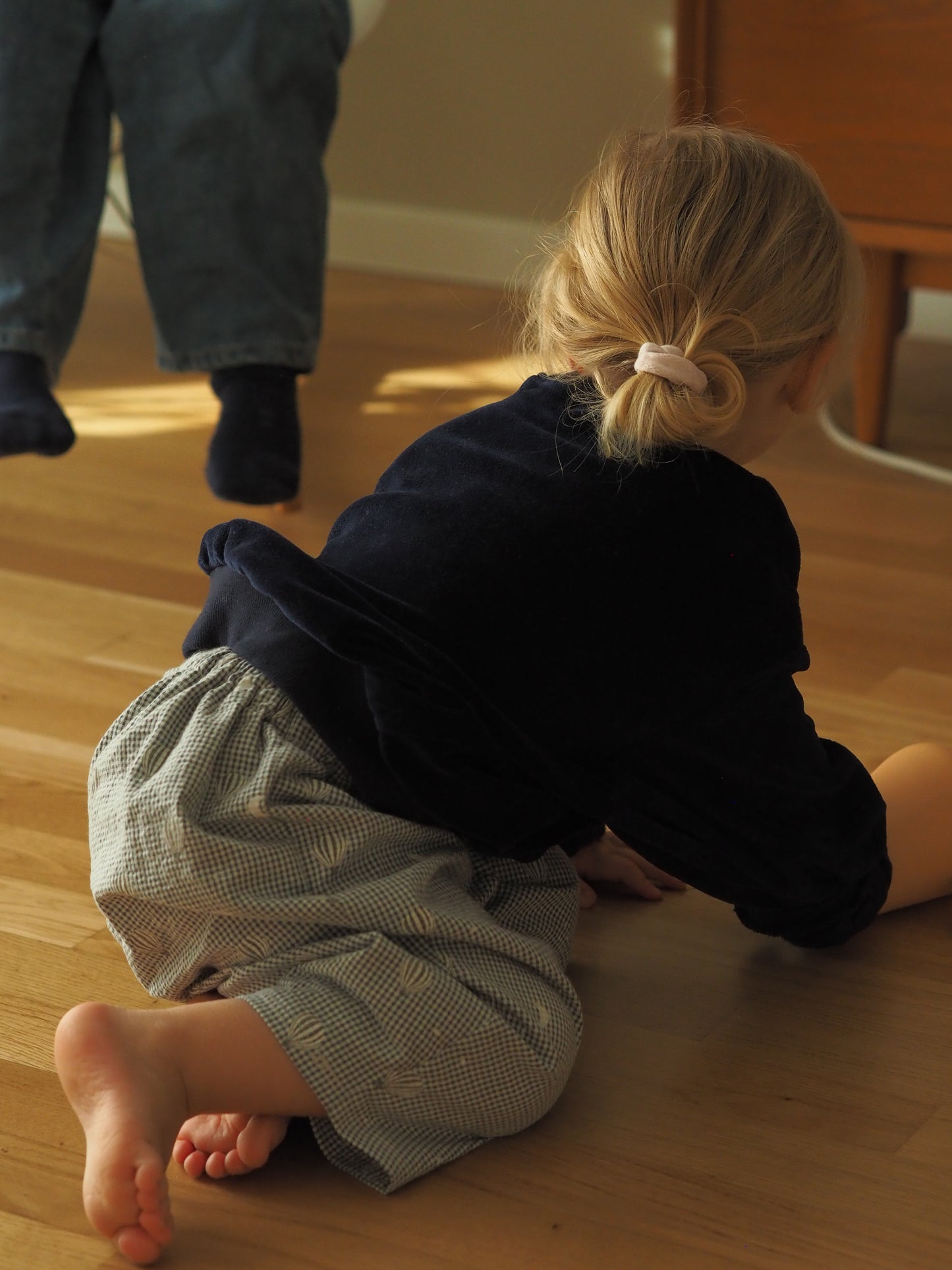 Kinderhose „Mond & Ballon“ aus Seersucker