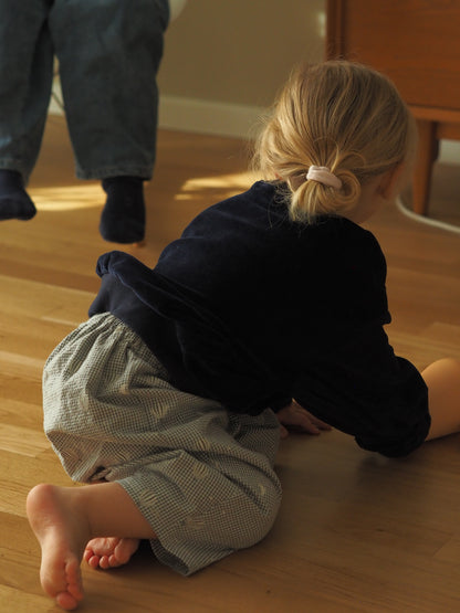 Kinderhose „Mond & Ballon“ aus Seersucker