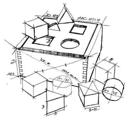Natural Shape Sorter Box