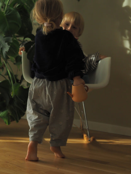 Kinderhose „Mond & Ballon“ aus Seersucker