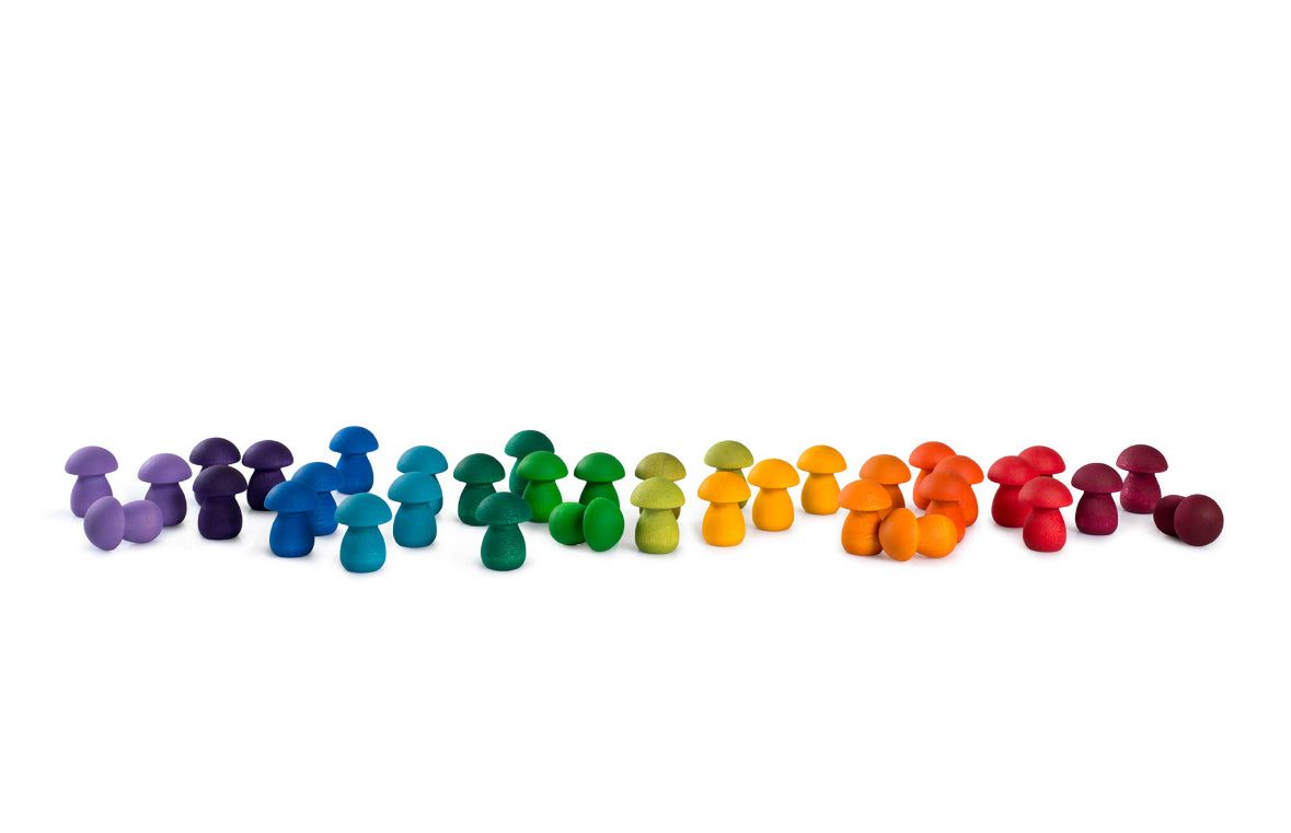 Mandala Rainbow Mushrooms 36Stück