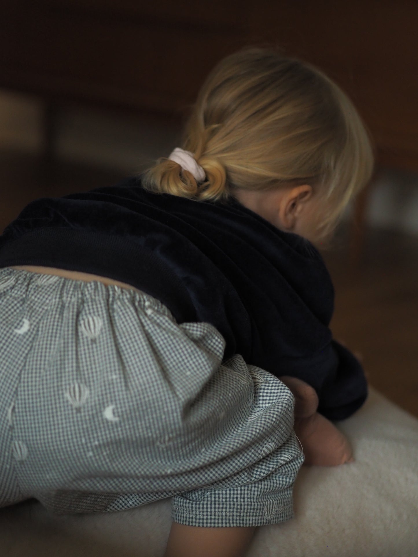 Kinderhose „Mond & Ballon“ aus Seersucker