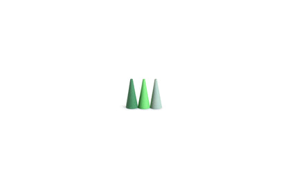 Mandala green cone 36Stück