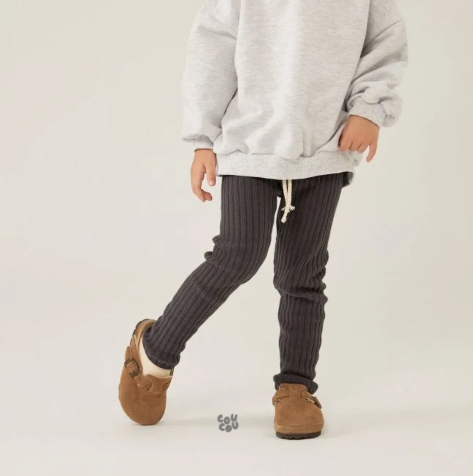 Preorder Knit Rinbed Leggings