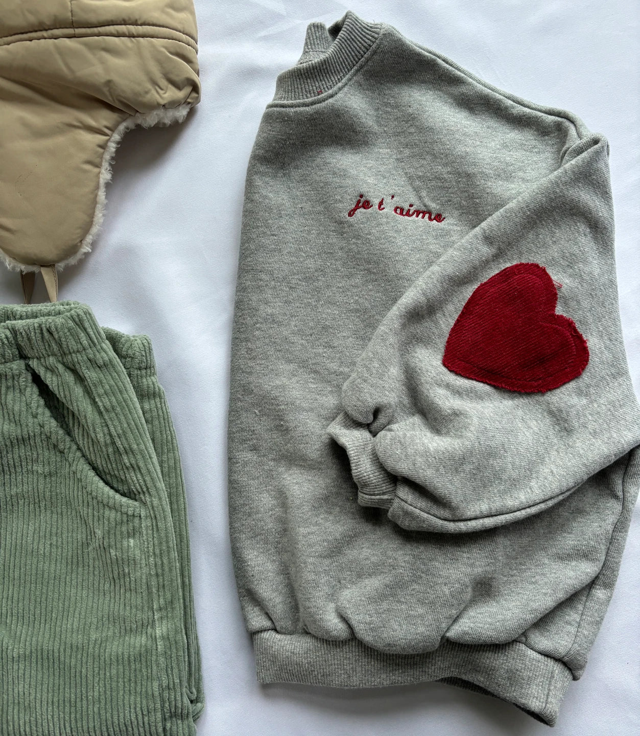 sweater heart patch