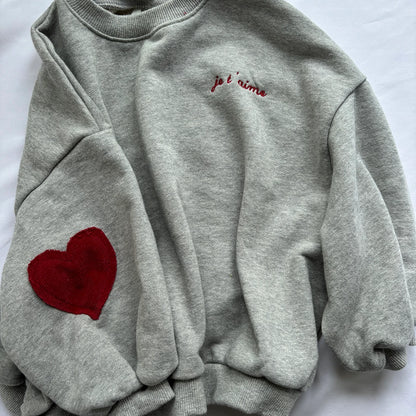 sweater heart patch
