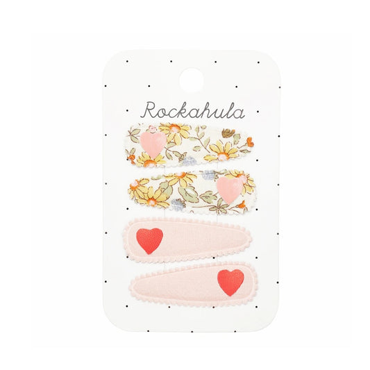 bramble heart fabric clip set