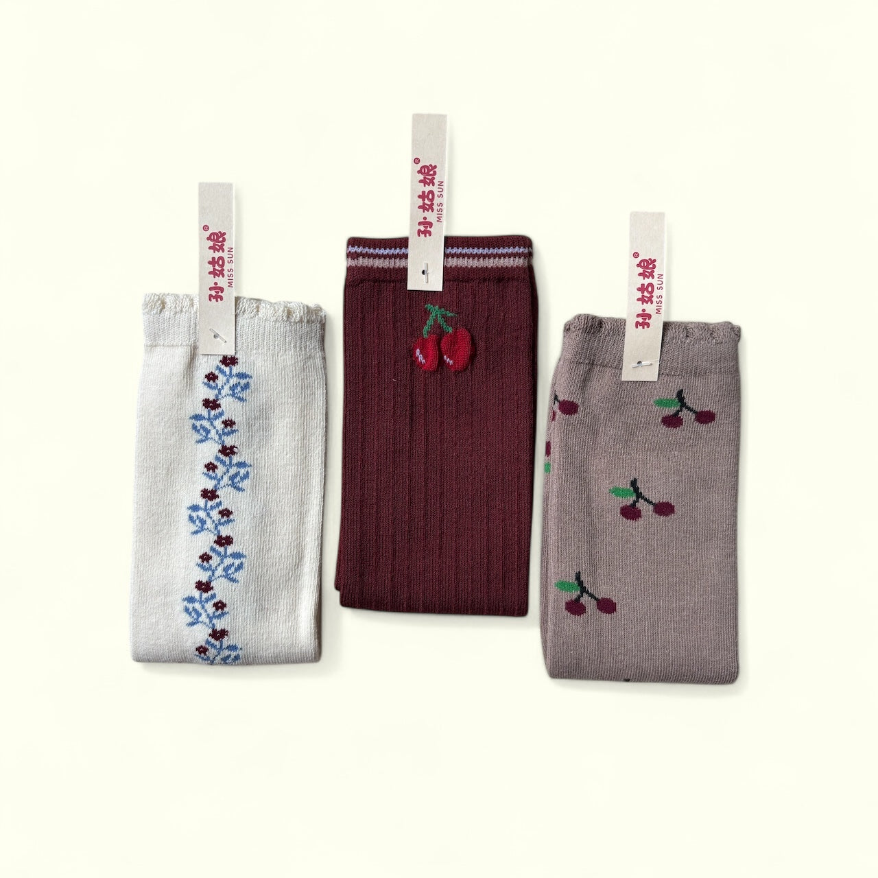cherry socks