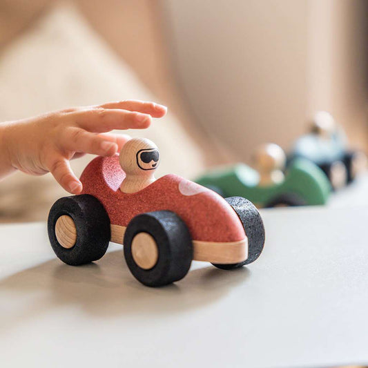 E-Cork Racer, red - Schiebefahrzeug