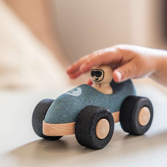 E-Cork Racer, blue - Schiebefahrzeug